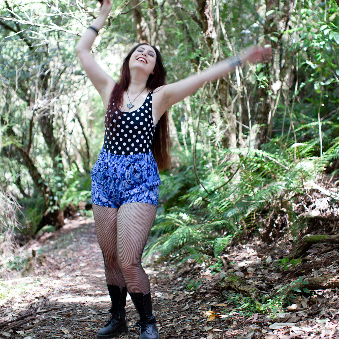 TROPICAL GOTH CUSTOM SHORTS
