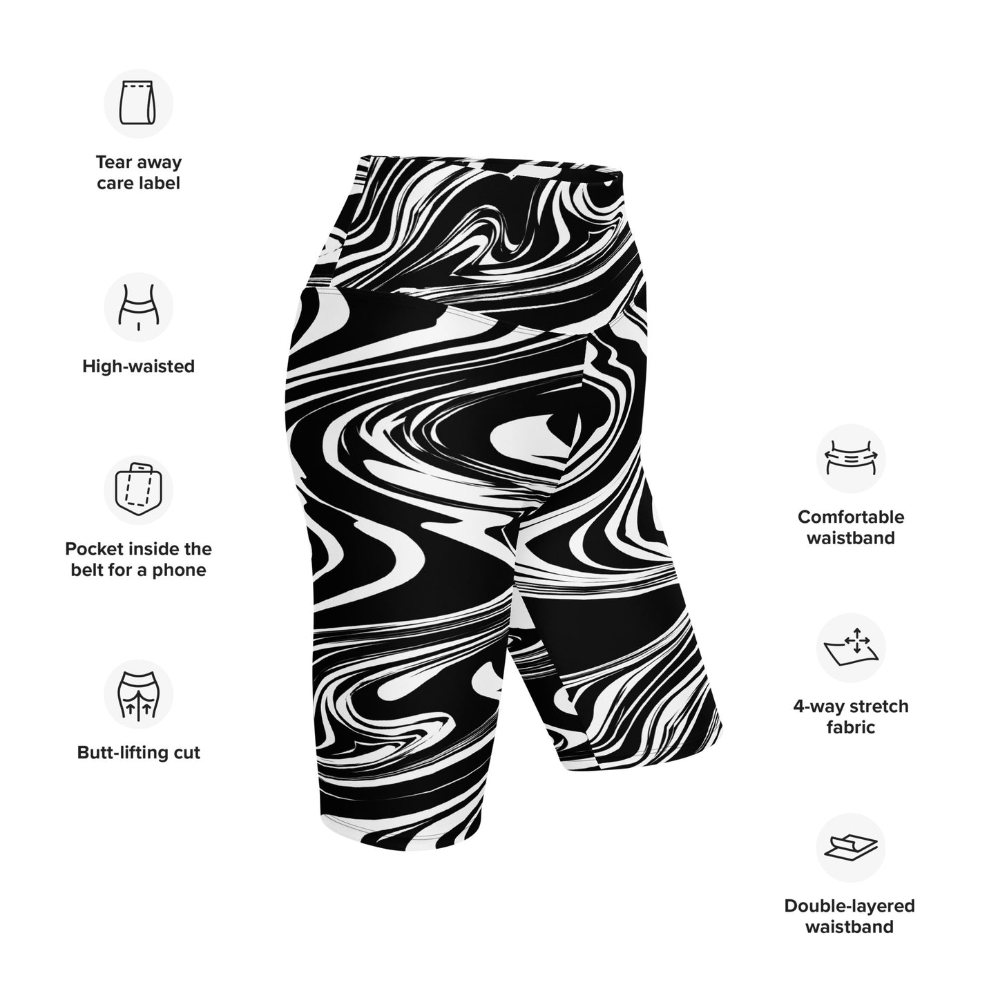 YIN YANG SWIRL CUSTOM (LONG) BIKE PANTS