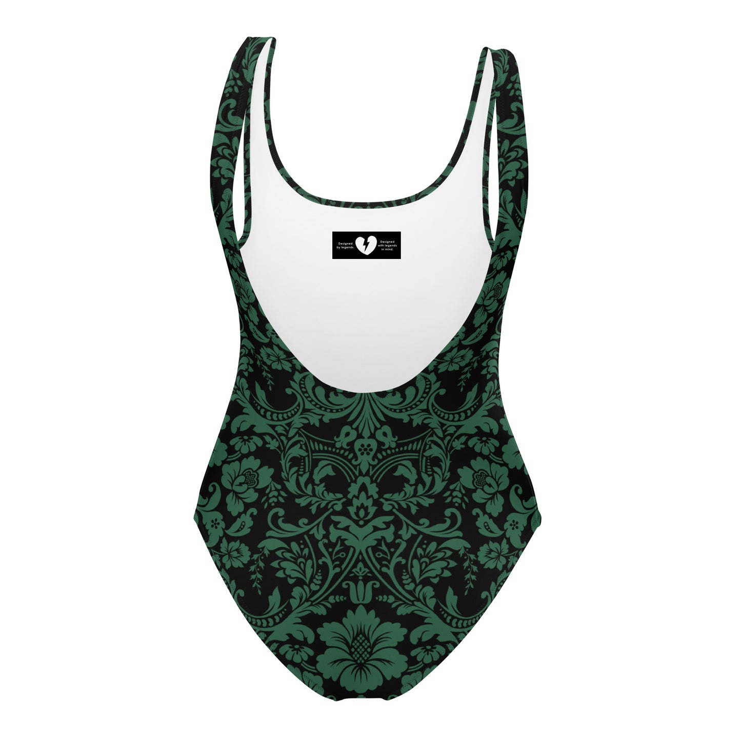 ETHEREAL EMERALD DAMASK CUSTOM LEOTARD