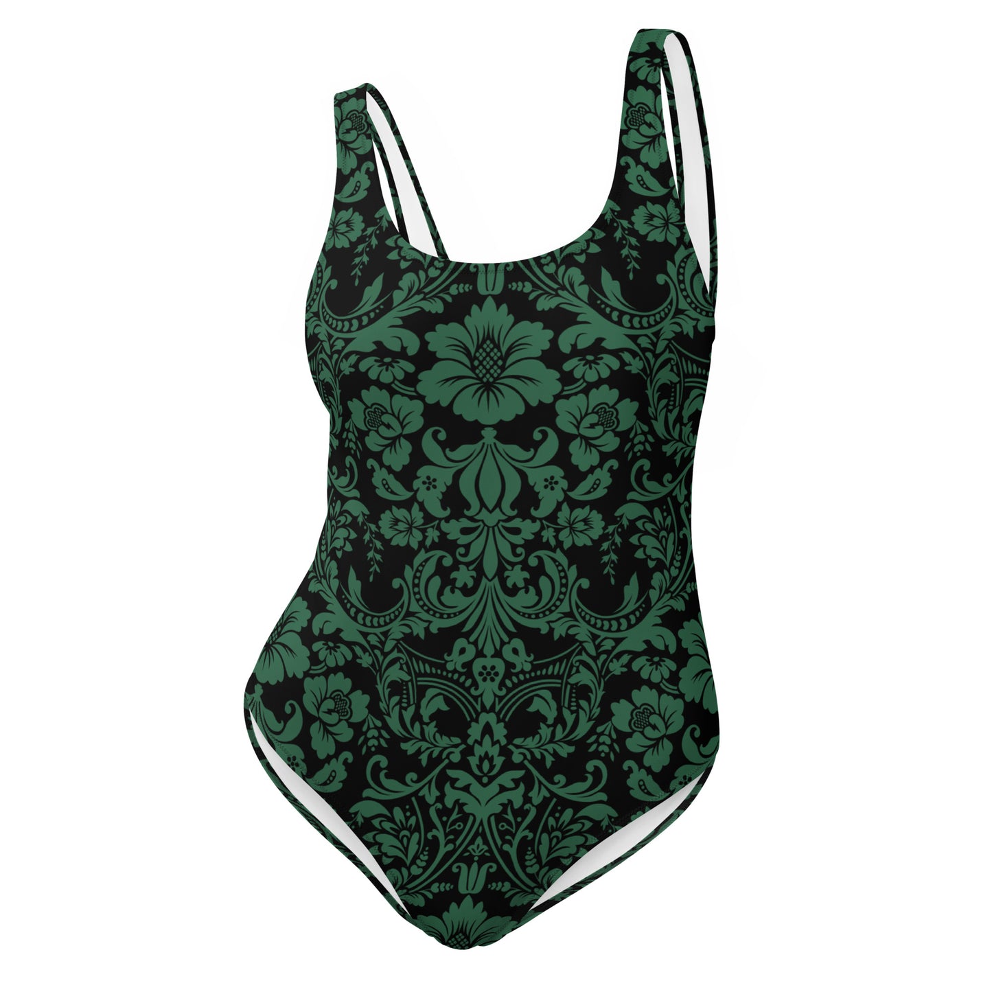 ETHEREAL EMERALD DAMASK CUSTOM LEOTARD