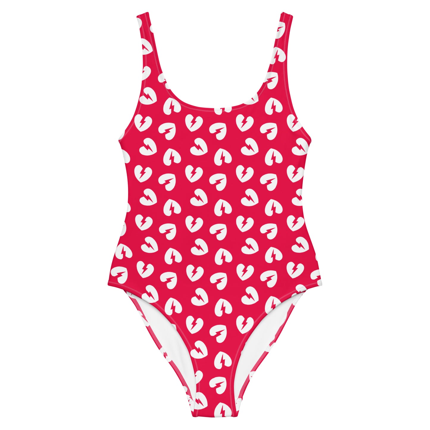 HEARTBREAKER CUSTOM LEOTARD - Pop Red