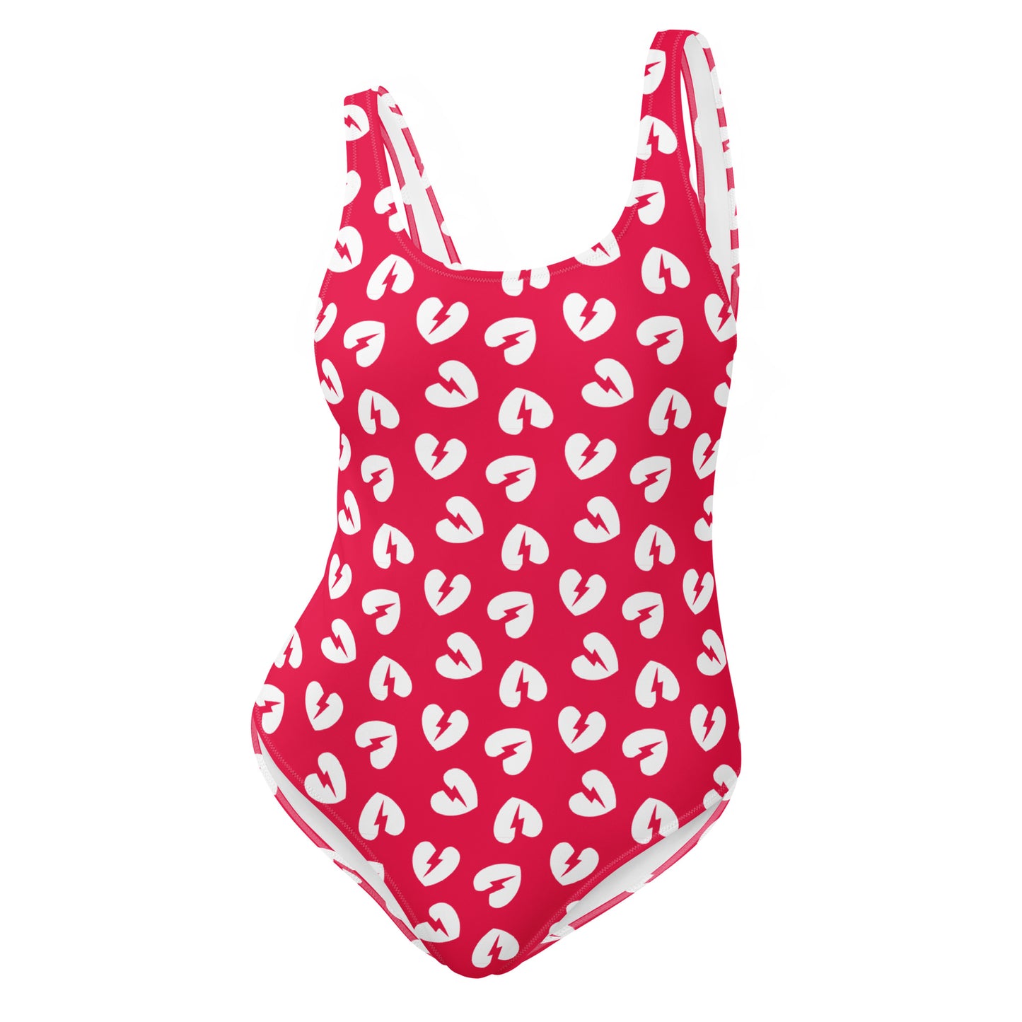 HEARTBREAKER CUSTOM LEOTARD - Pop Red
