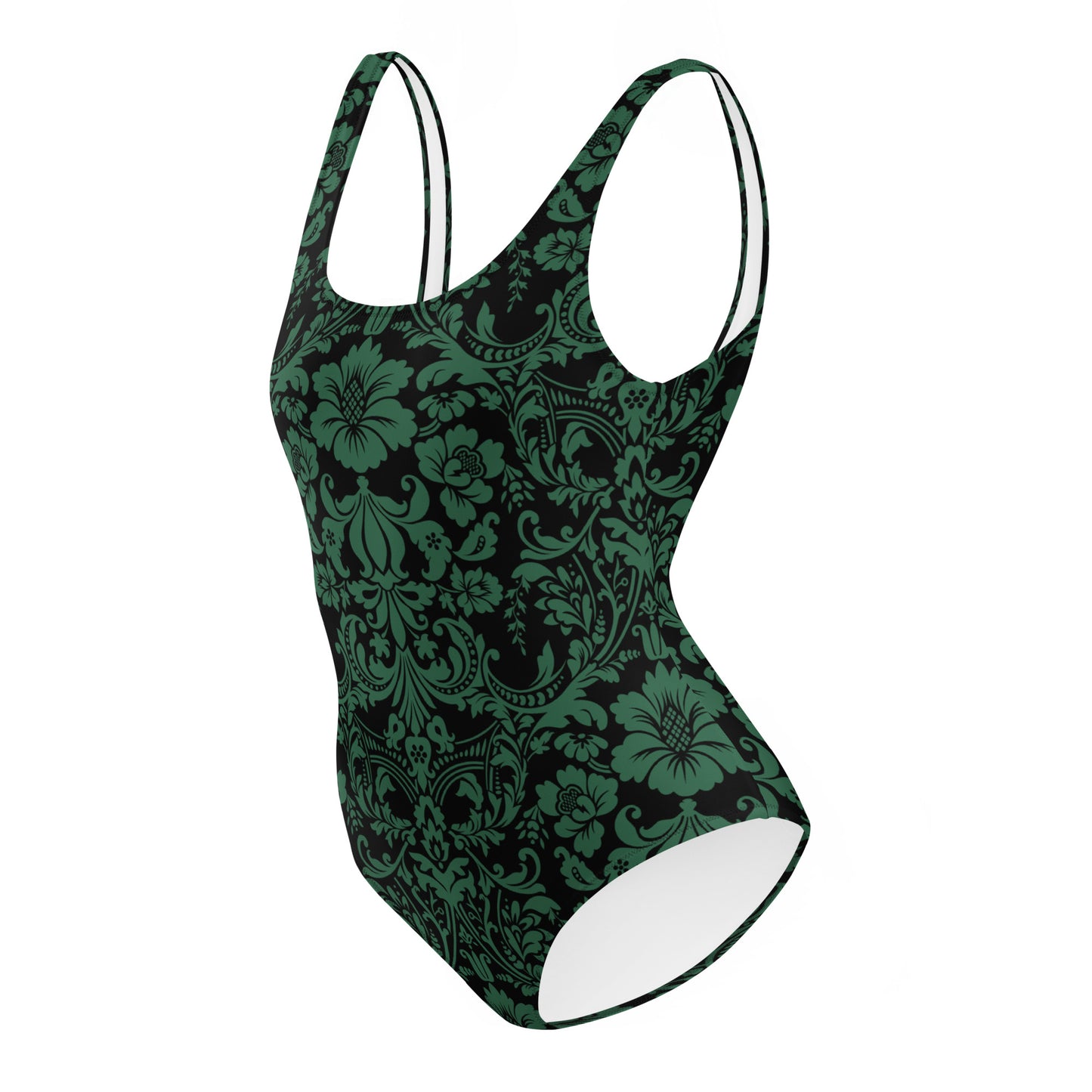 ETHEREAL EMERALD DAMASK CUSTOM LEOTARD