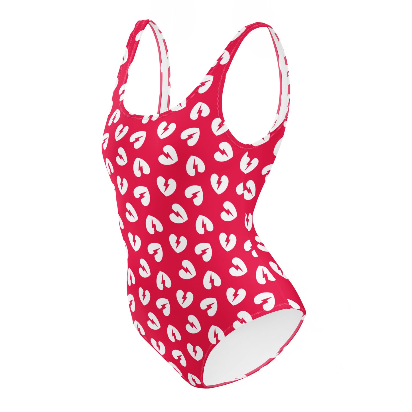 HEARTBREAKER CUSTOM LEOTARD - Pop Red