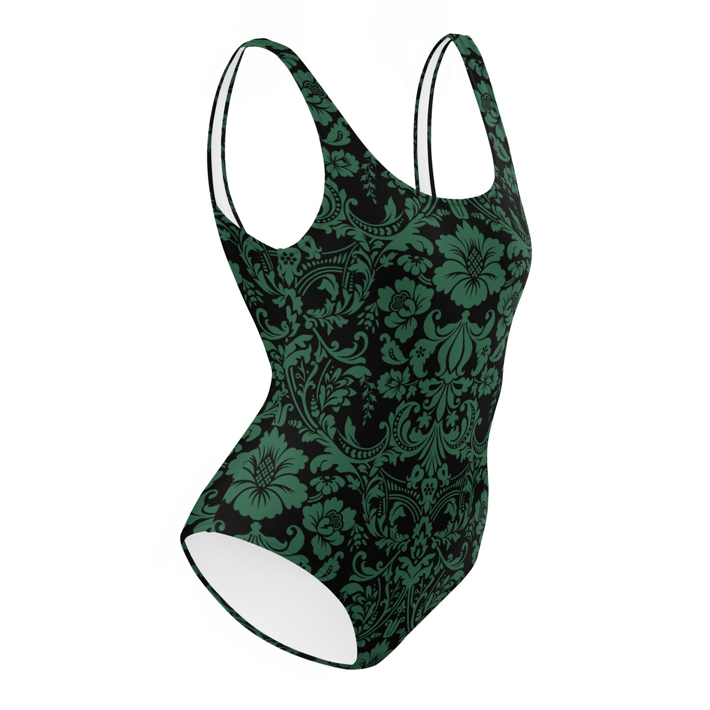 ETHEREAL EMERALD DAMASK CUSTOM LEOTARD