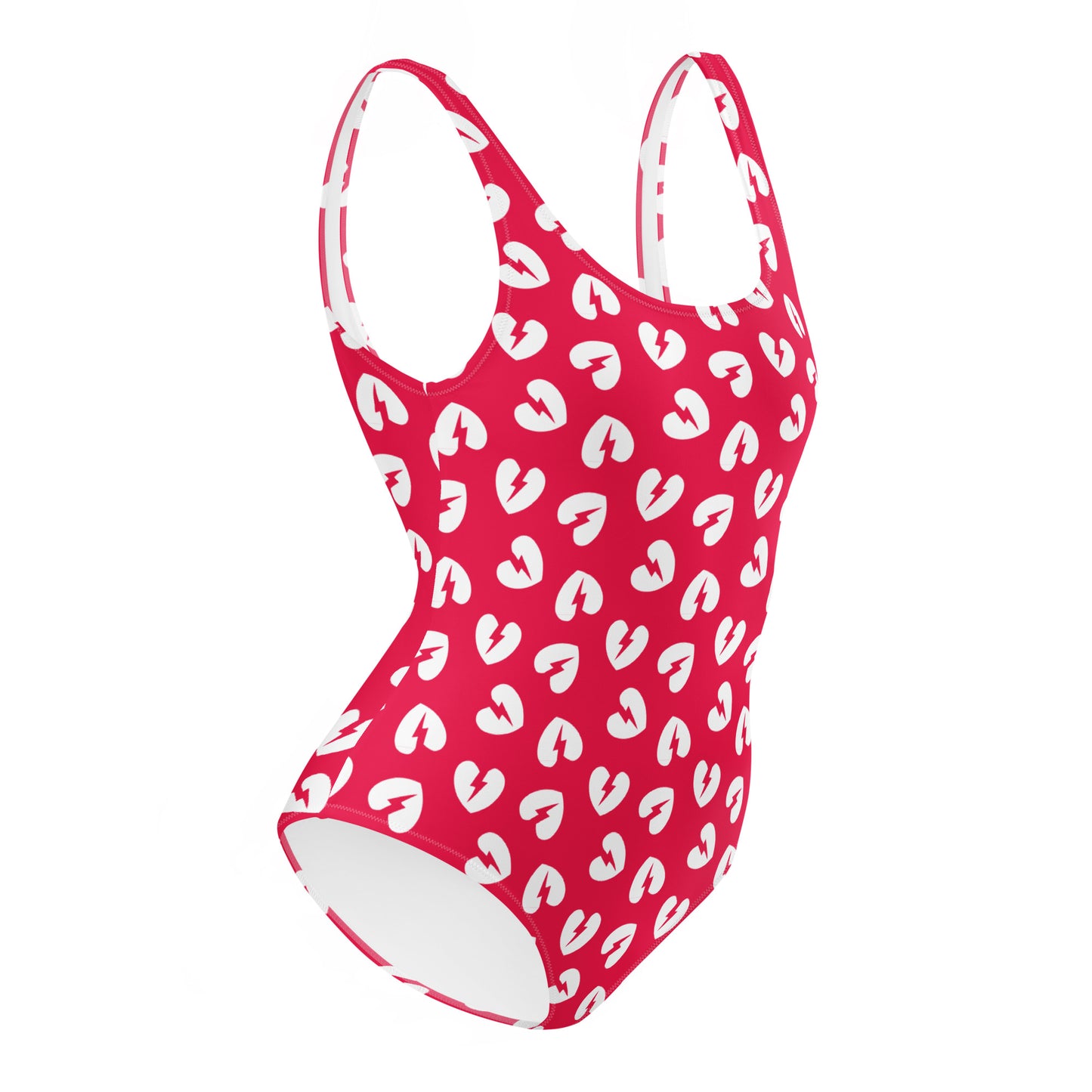 HEARTBREAKER CUSTOM LEOTARD - Pop Red