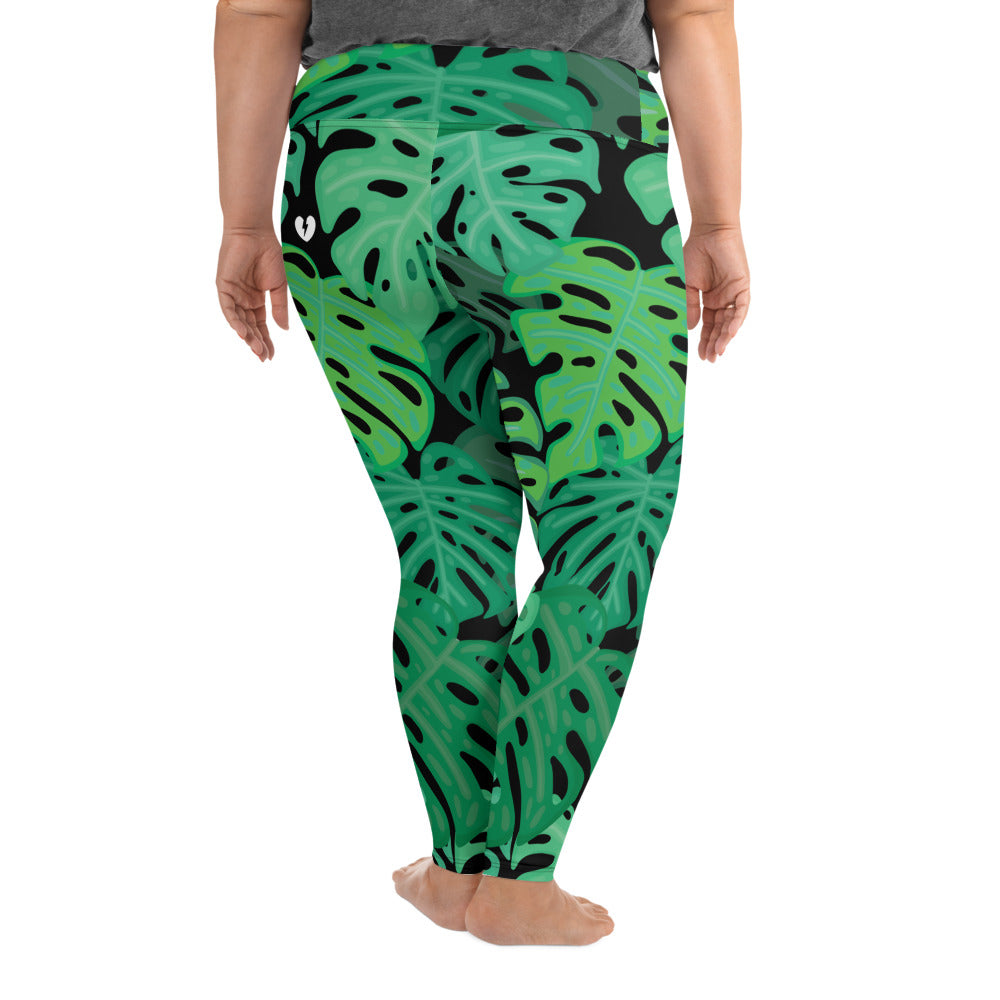 X KELSIE COSMIC MONSTERA CUSTOM LEGGINGS+