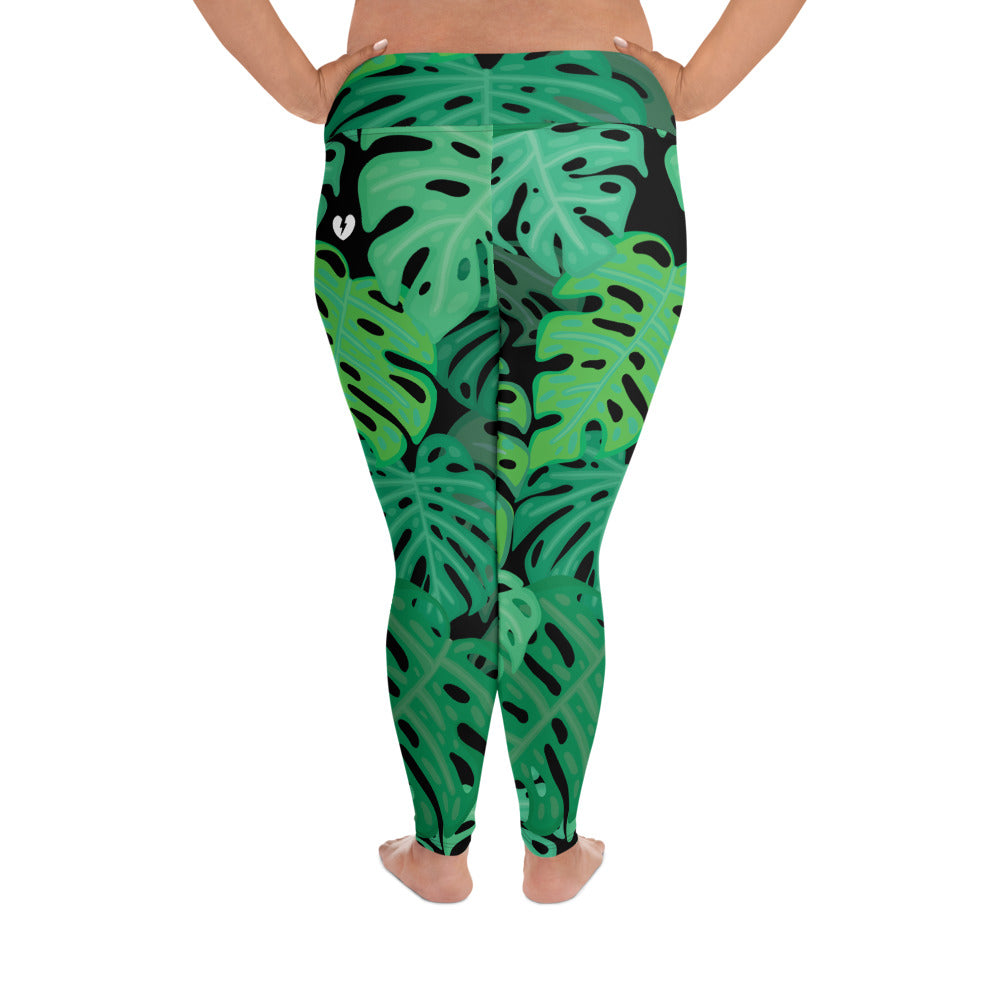 X KELSIE COSMIC MONSTERA CUSTOM LEGGINGS+