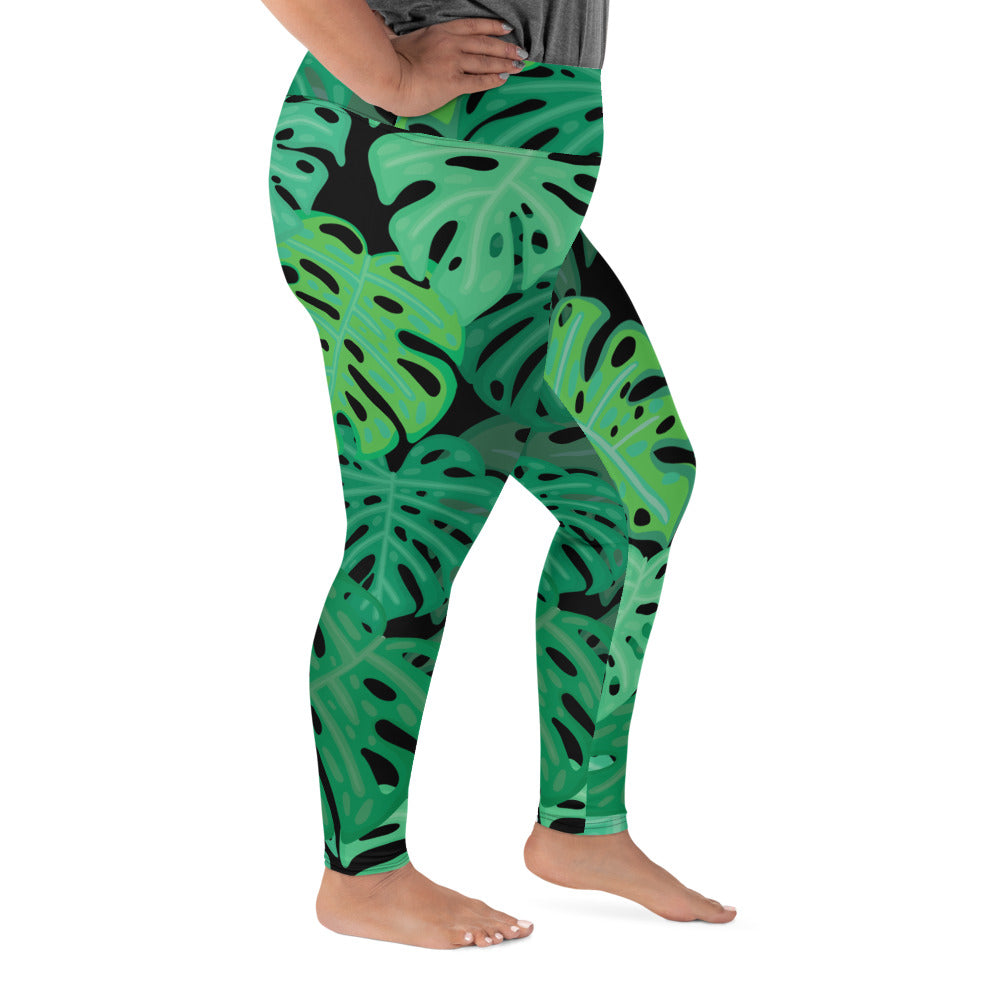 X KELSIE COSMIC MONSTERA CUSTOM LEGGINGS+