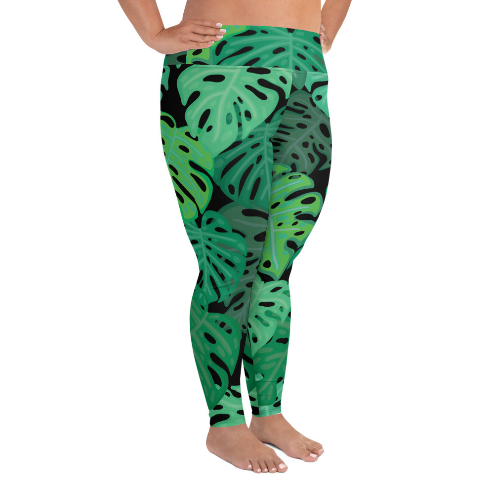 X KELSIE COSMIC MONSTERA CUSTOM LEGGINGS+