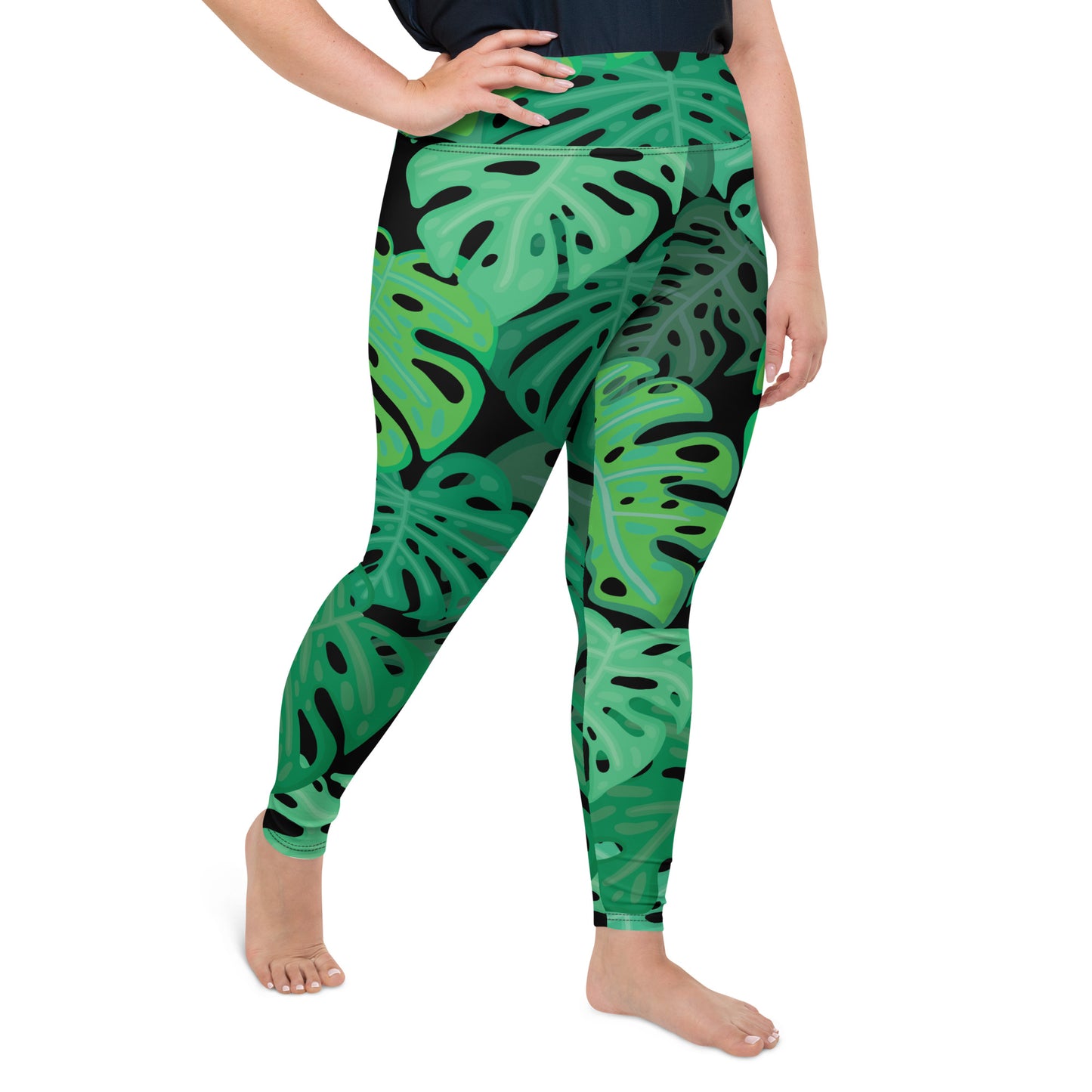 X KELSIE COSMIC MONSTERA CUSTOM LEGGINGS+