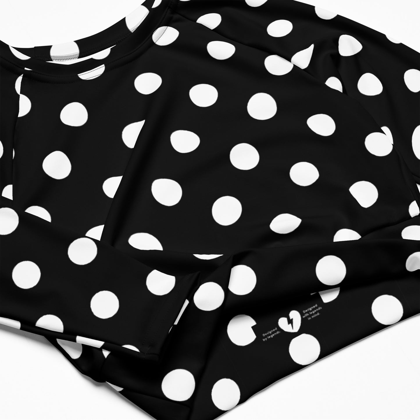 POLKA VIBE CUSTOM UPF 50+ CROP TOP