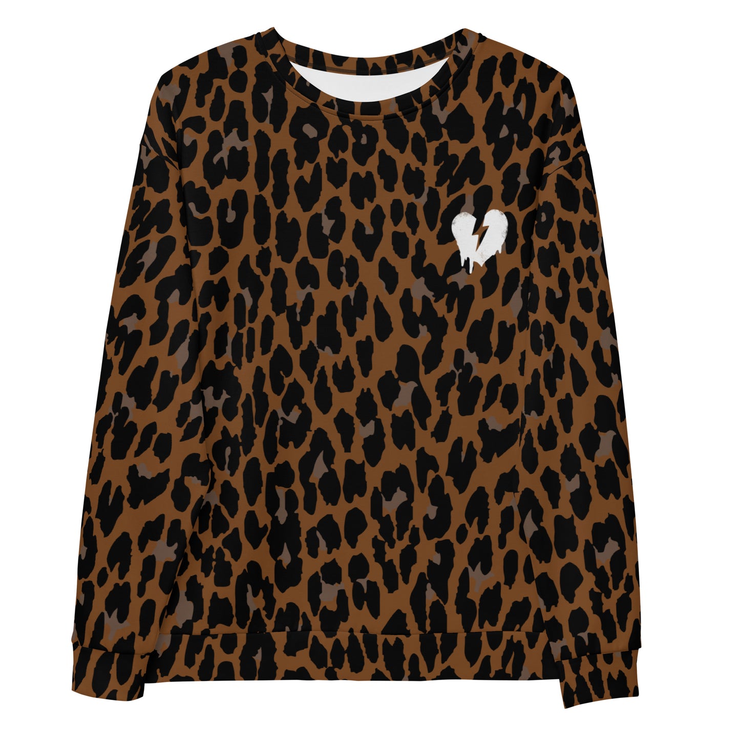 BRONZE ROCK LEOPARD CUSTOM SWEATER