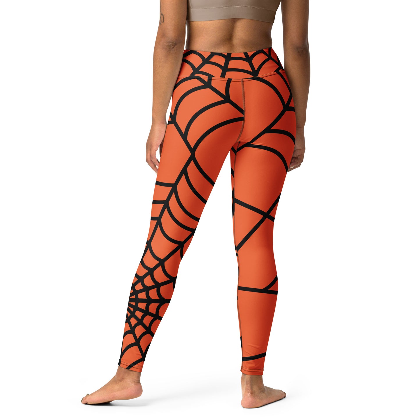 ECCENTRIC WEB CUSTOM LEGGINGS - ORANGE