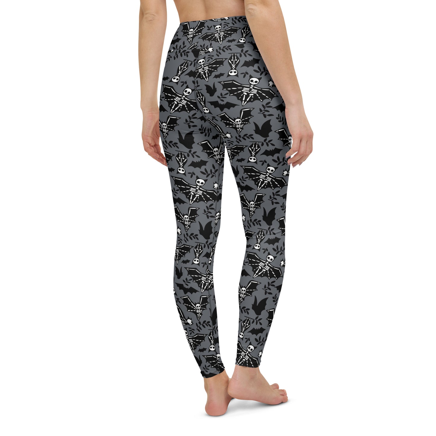 X KELSIE COSMIC SKELLY BAT CUSTOM LEGGINGS - SHARK