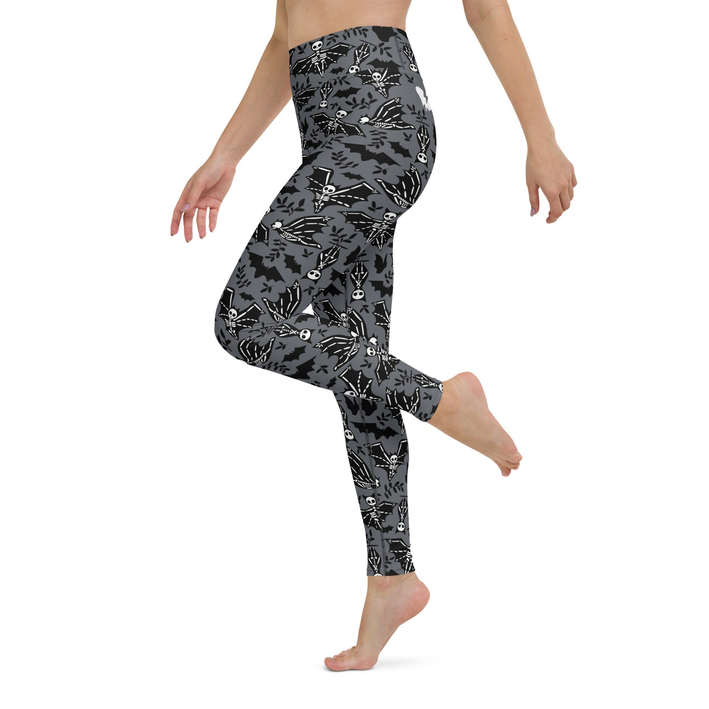 X KELSIE COSMIC SKELLY BAT CUSTOM LEGGINGS - SHARK