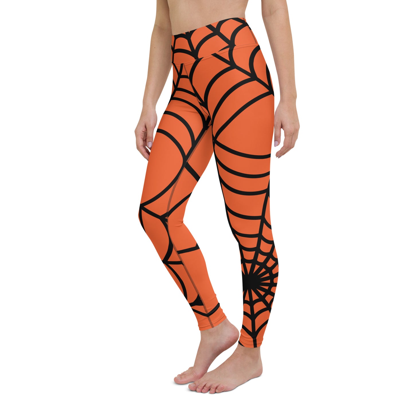 ECCENTRIC WEB CUSTOM LEGGINGS - ORANGE