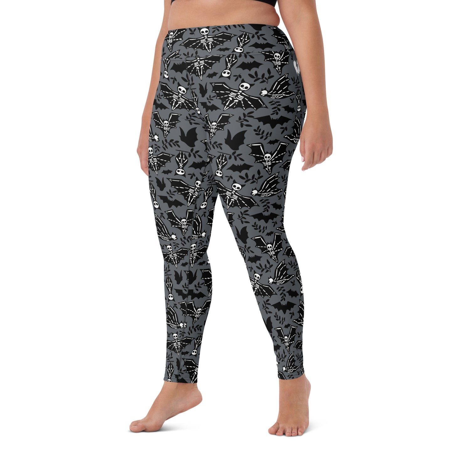 X KELSIE COSMIC SKELLY BAT CUSTOM LEGGINGS - SHARK