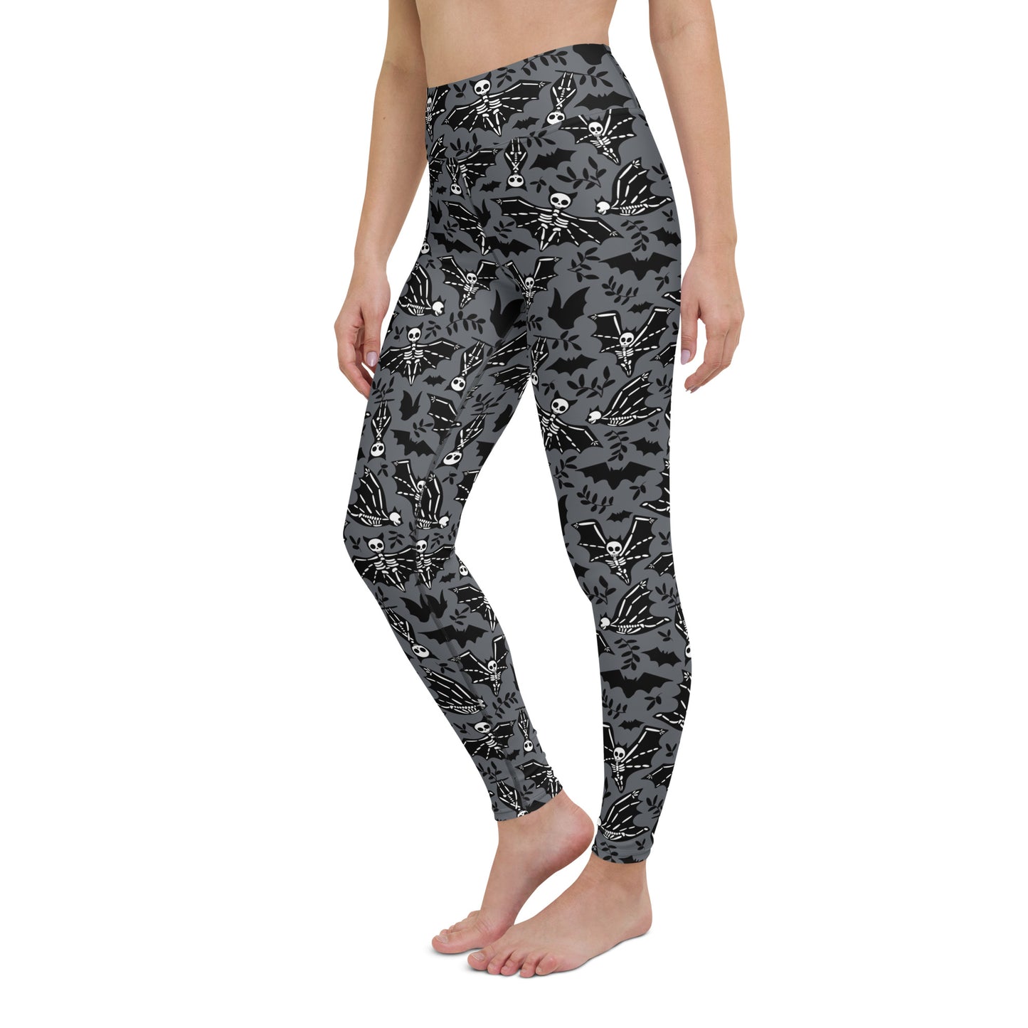 X KELSIE COSMIC SKELLY BAT CUSTOM LEGGINGS - SHARK