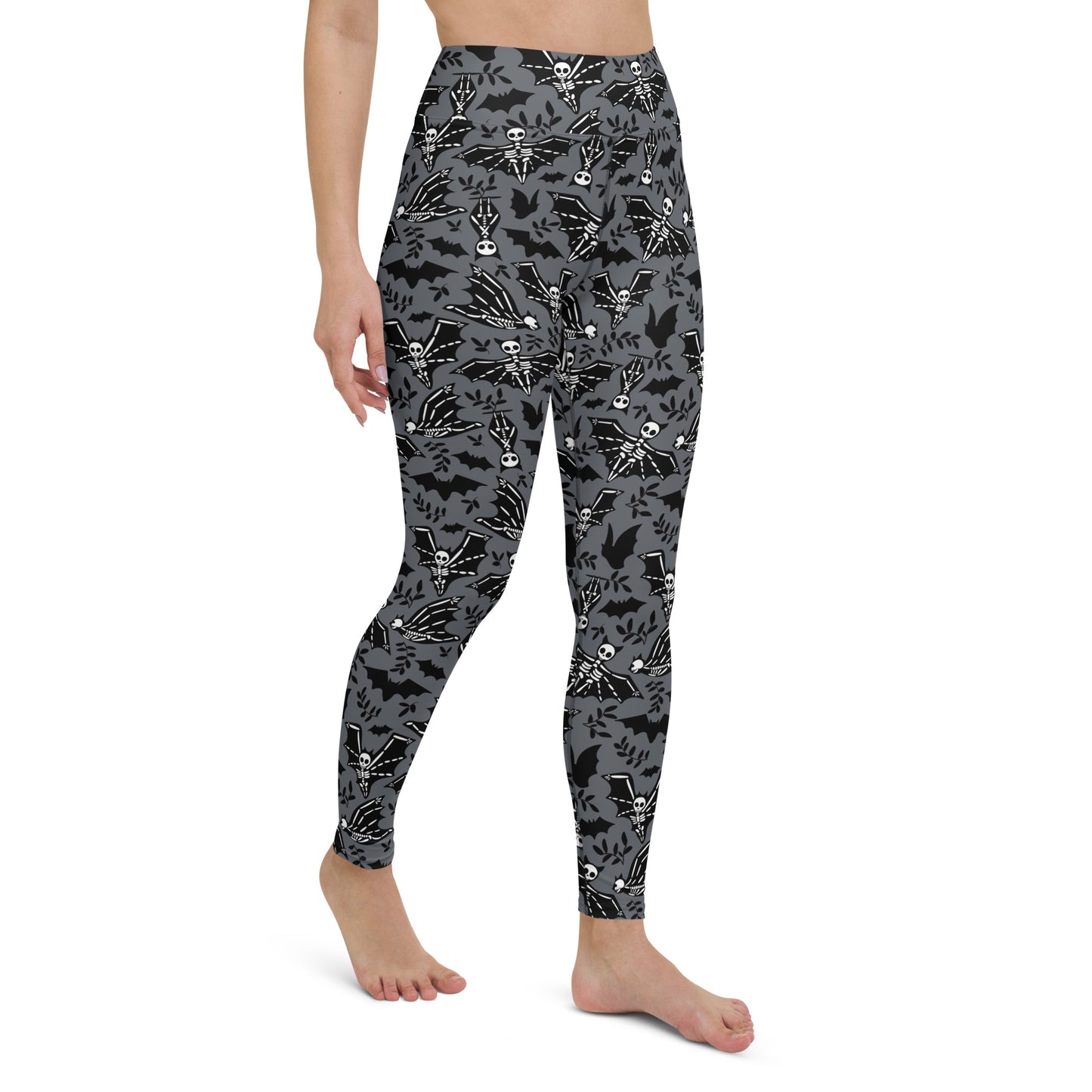X KELSIE COSMIC SKELLY BAT CUSTOM LEGGINGS - SHARK