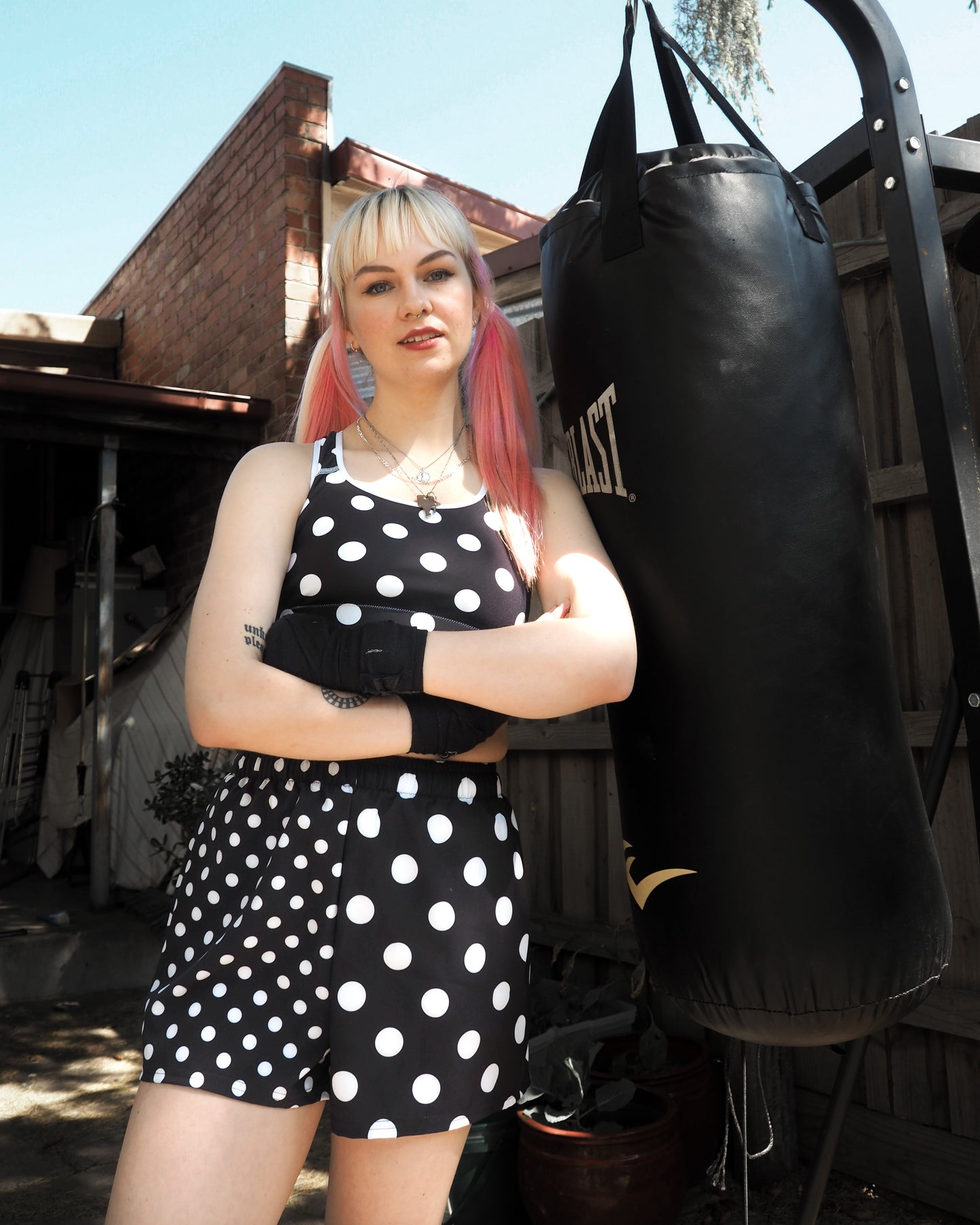 POLKA VIBE CUSTOM ALT BRA TOP