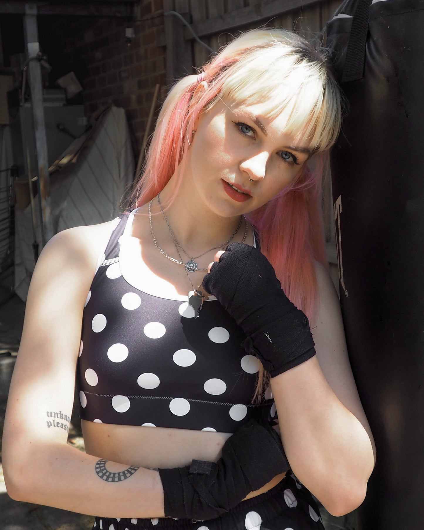 POLKA VIBE CUSTOM ALT BRA TOP