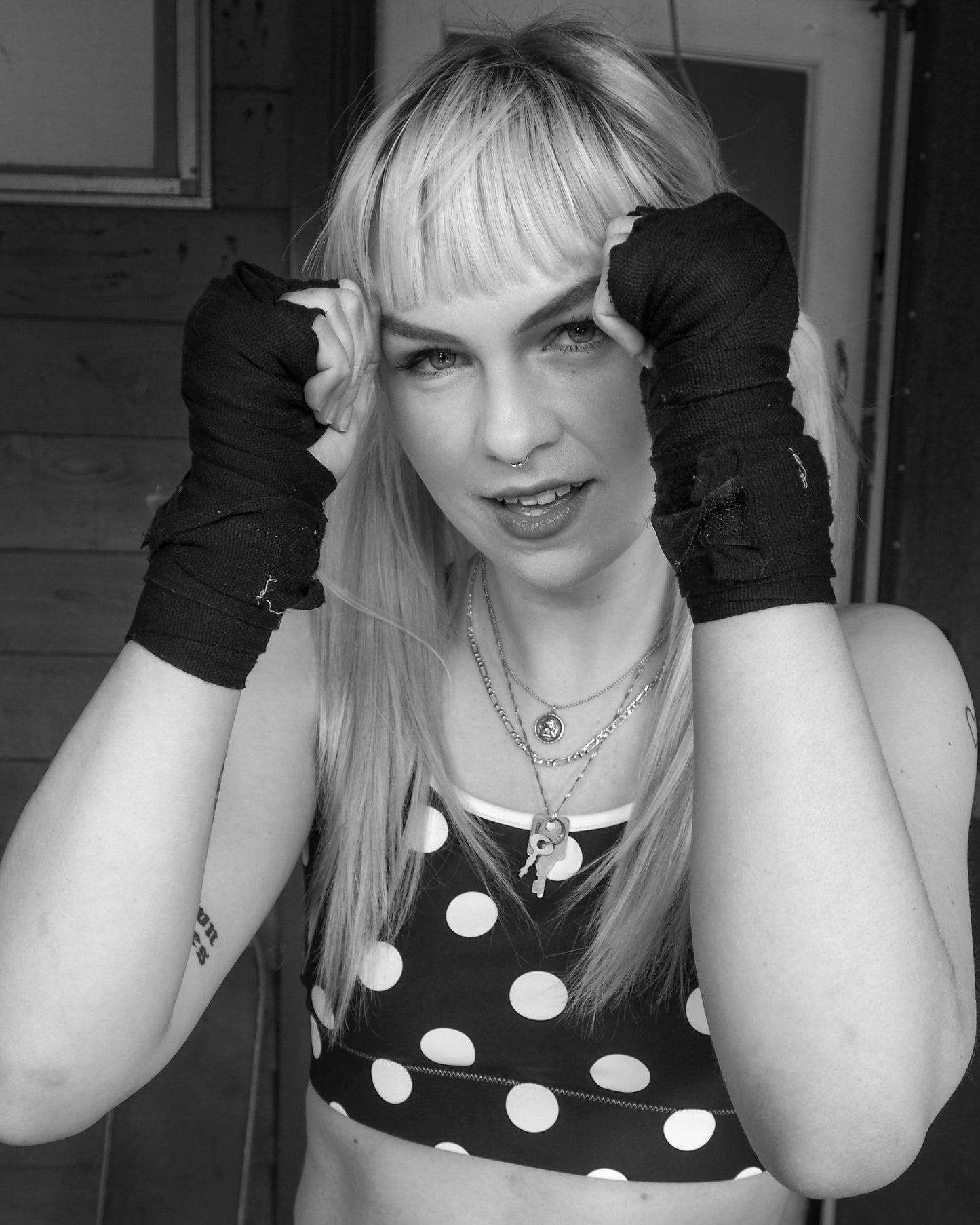 POLKA VIBE CUSTOM ALT BRA TOP