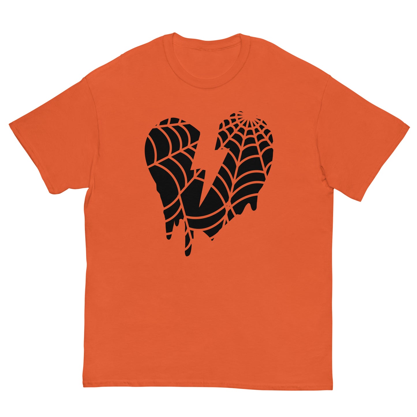 WEB HEART CUSTOM TEE - ORANGE