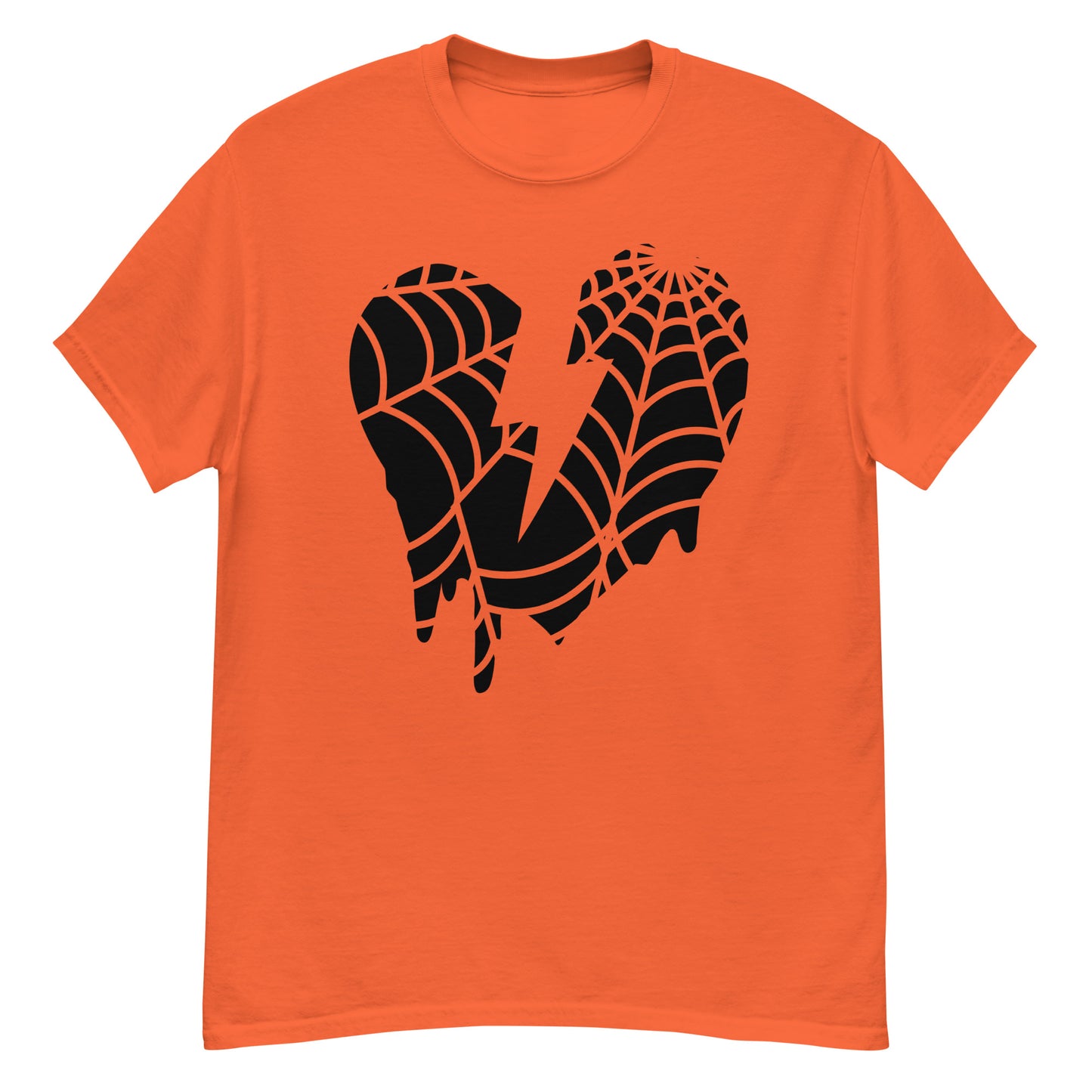 WEB HEART CUSTOM TEE - ORANGE