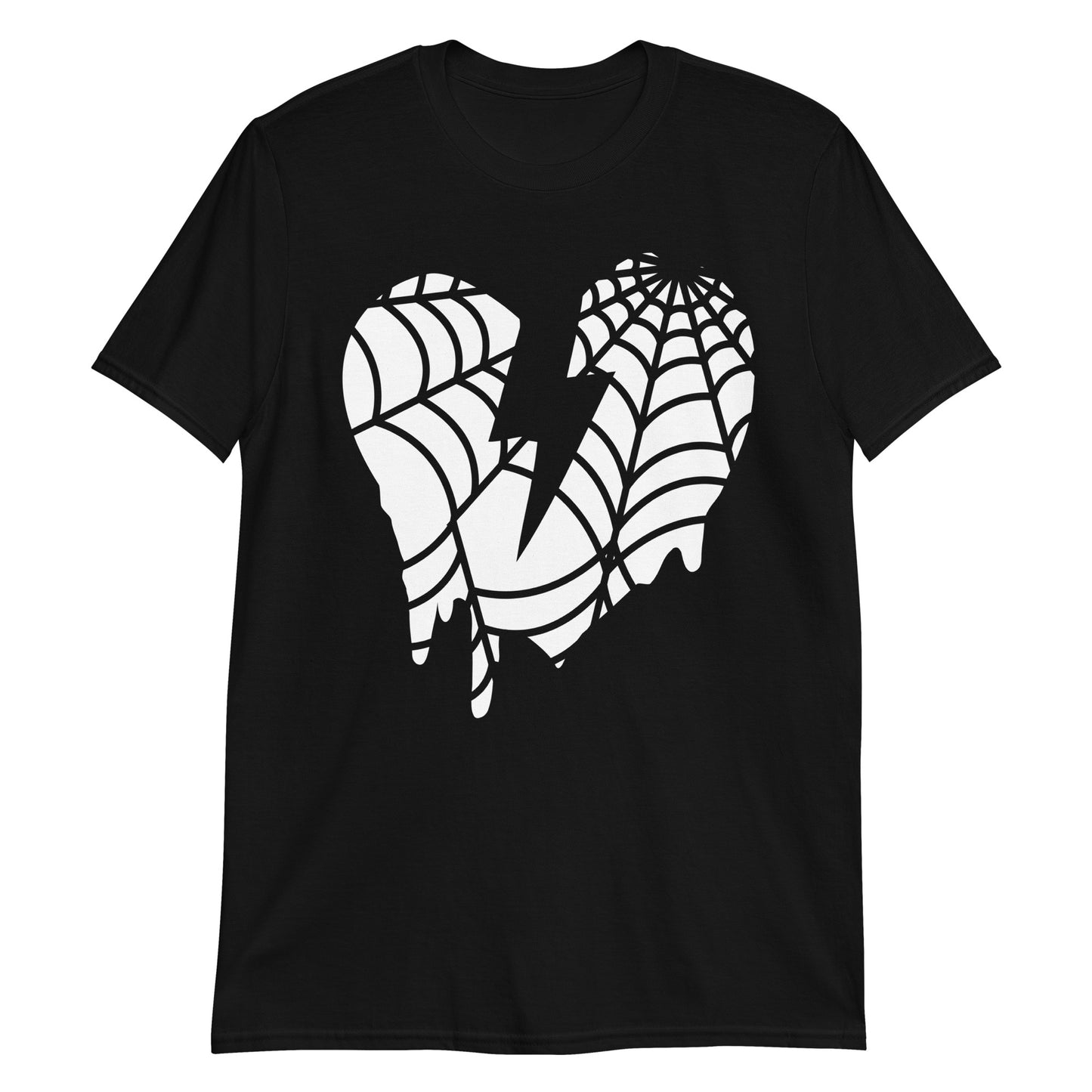 WEB HEART CUSTOM TEE - BLACK
