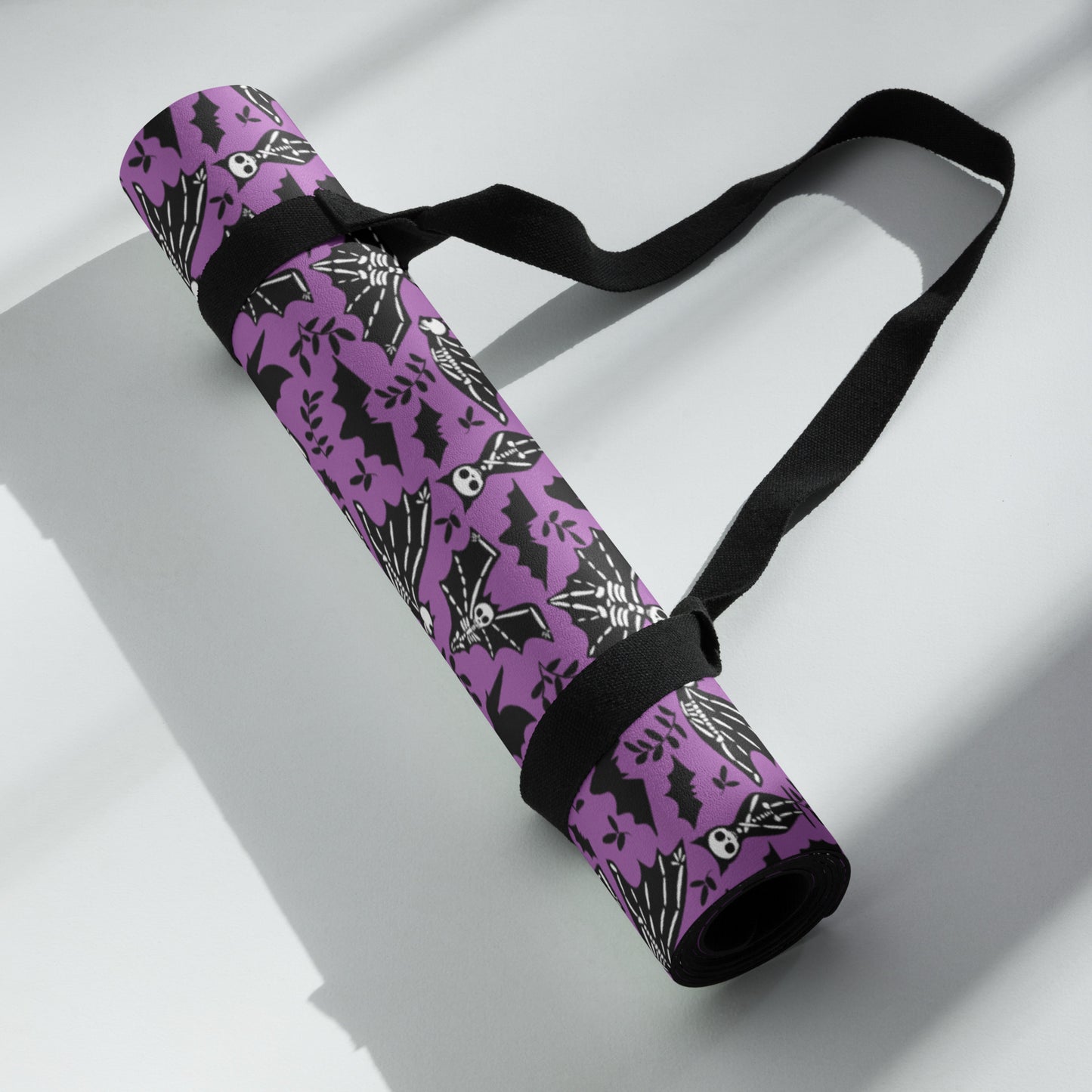 X KELSIE COSMIC SKELLY BAT CUSTOM YOGA MAT - PURPS