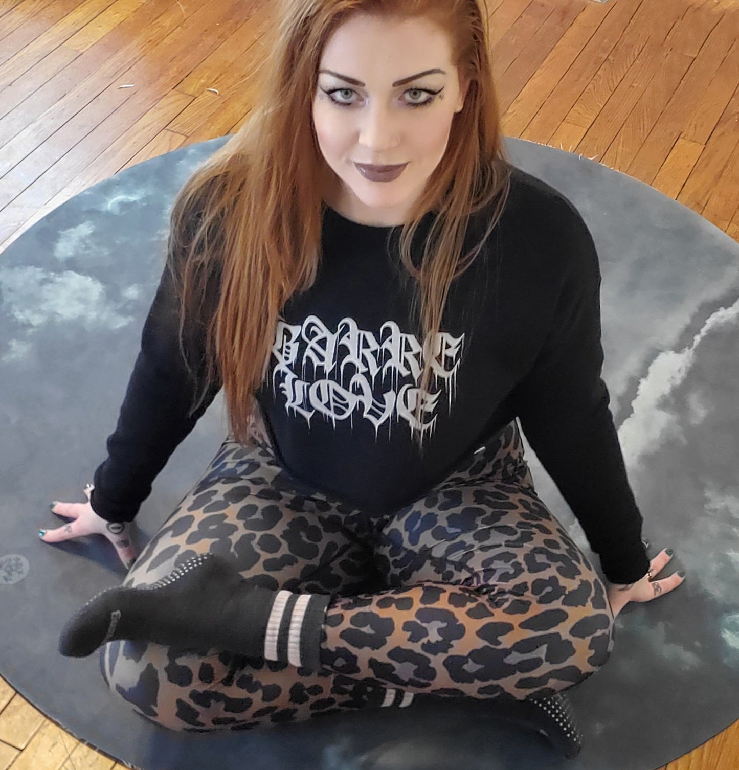 BRONZE ROCK LEOPARD CUSTOM LEGGINGS