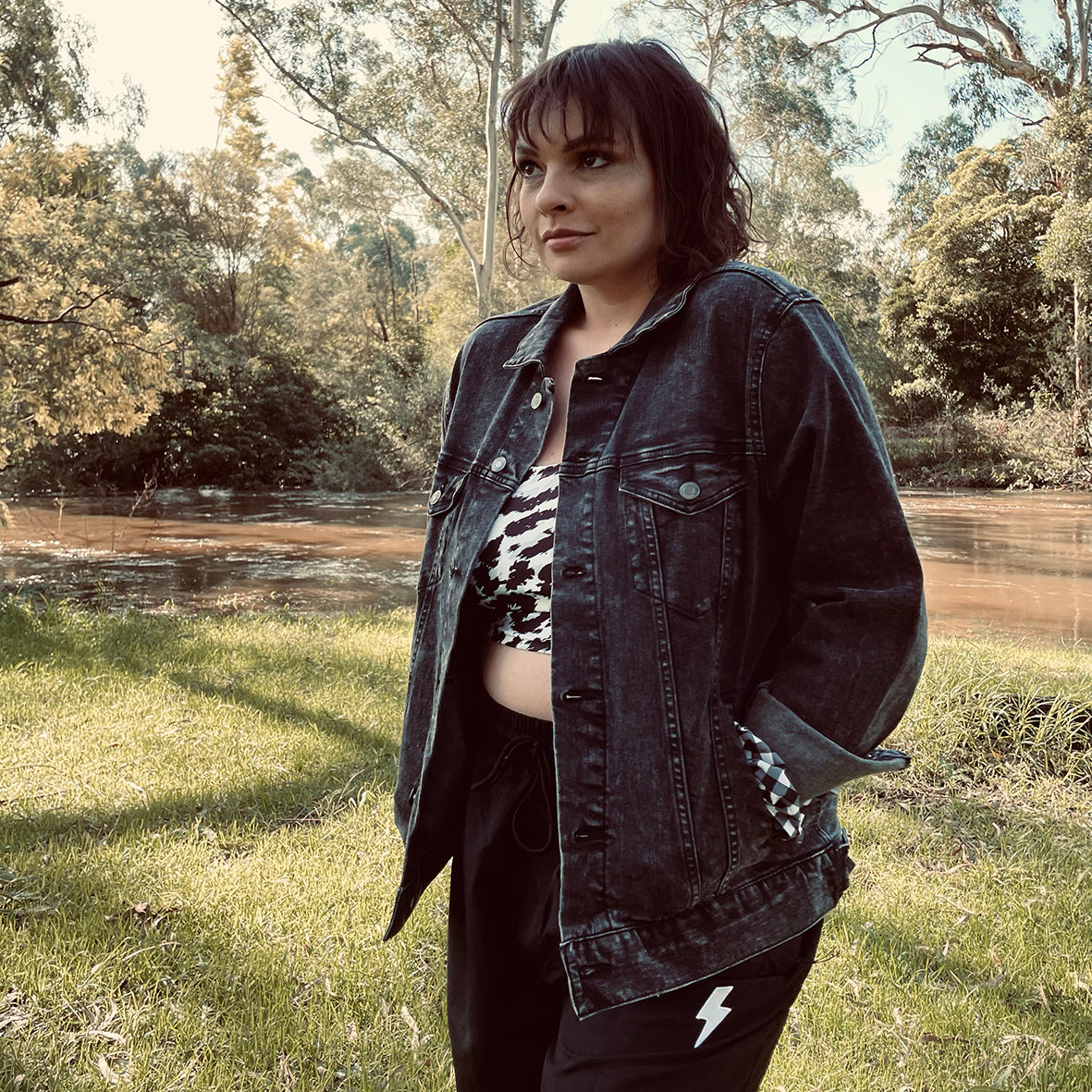 ICONIC WASHED OUT CUSTOM DENIM JACKET