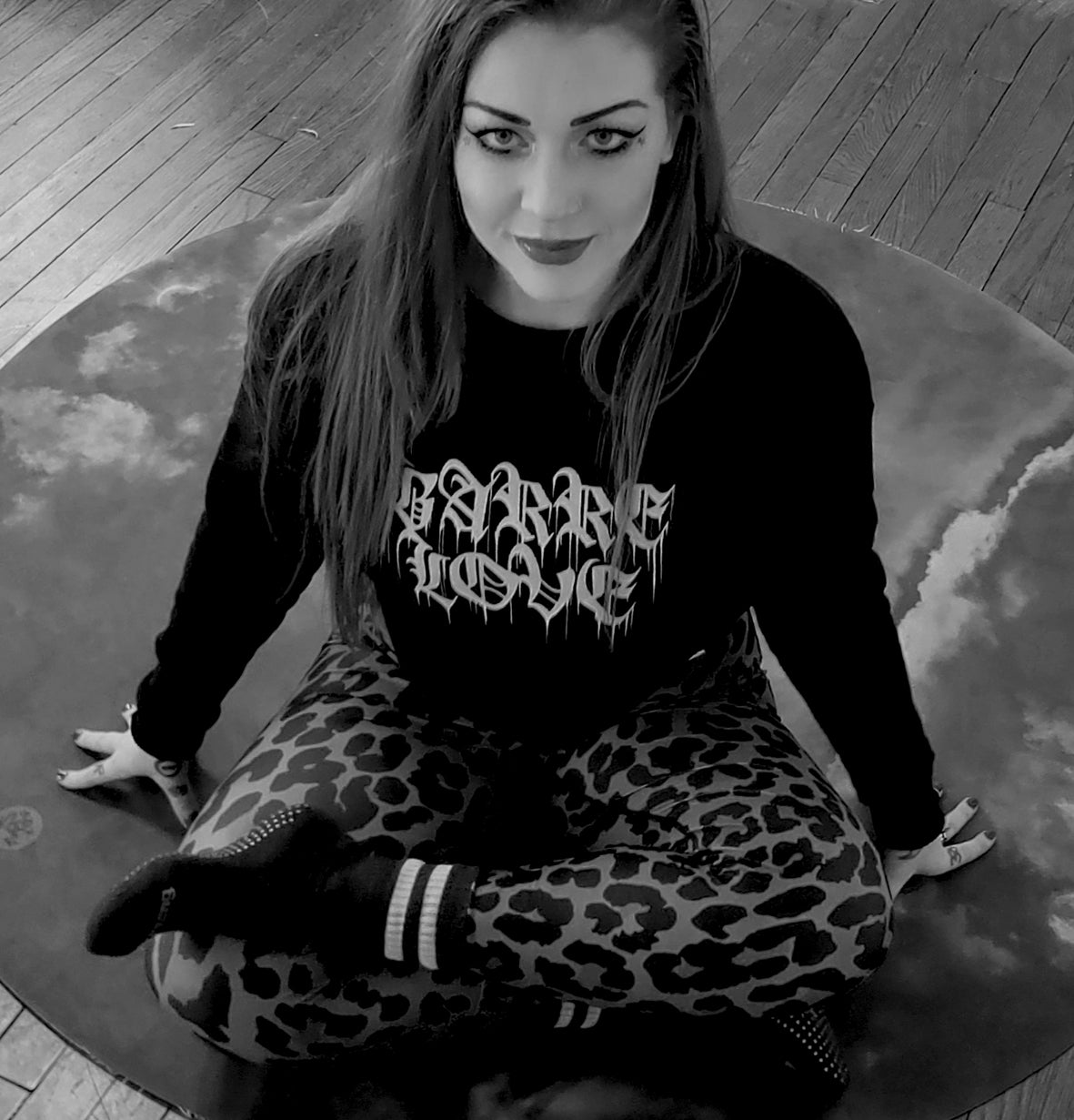 BRONZE ROCK LEOPARD CUSTOM LEGGINGS
