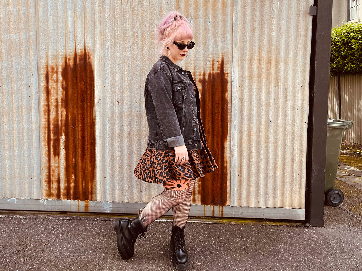 BRONZE ROCK LEOPARD CUSTOM FROCK