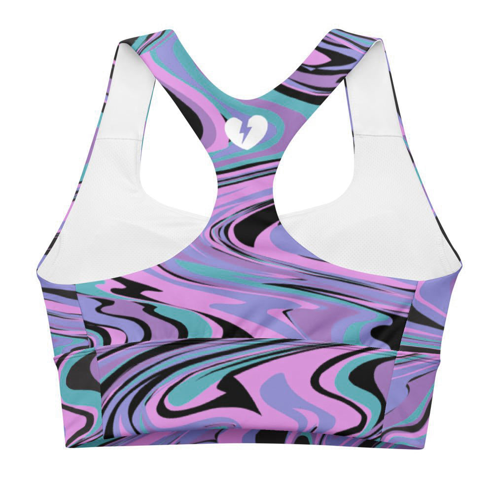 MARBLE CAKE CUSTOM LONGLINE ALT BRA TOP