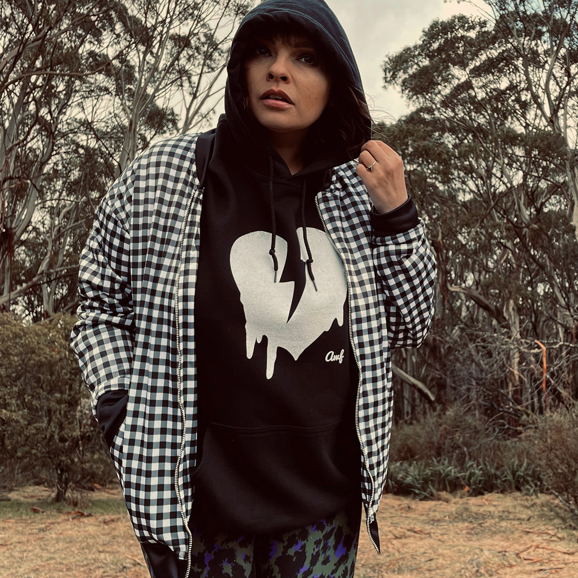 DISTRRRESSED HEART CUSTOM HOODIE