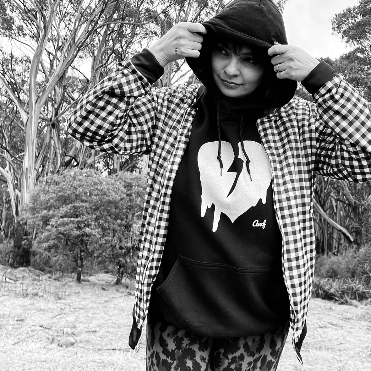 DISTRRRESSED HEART CUSTOM HOODIE