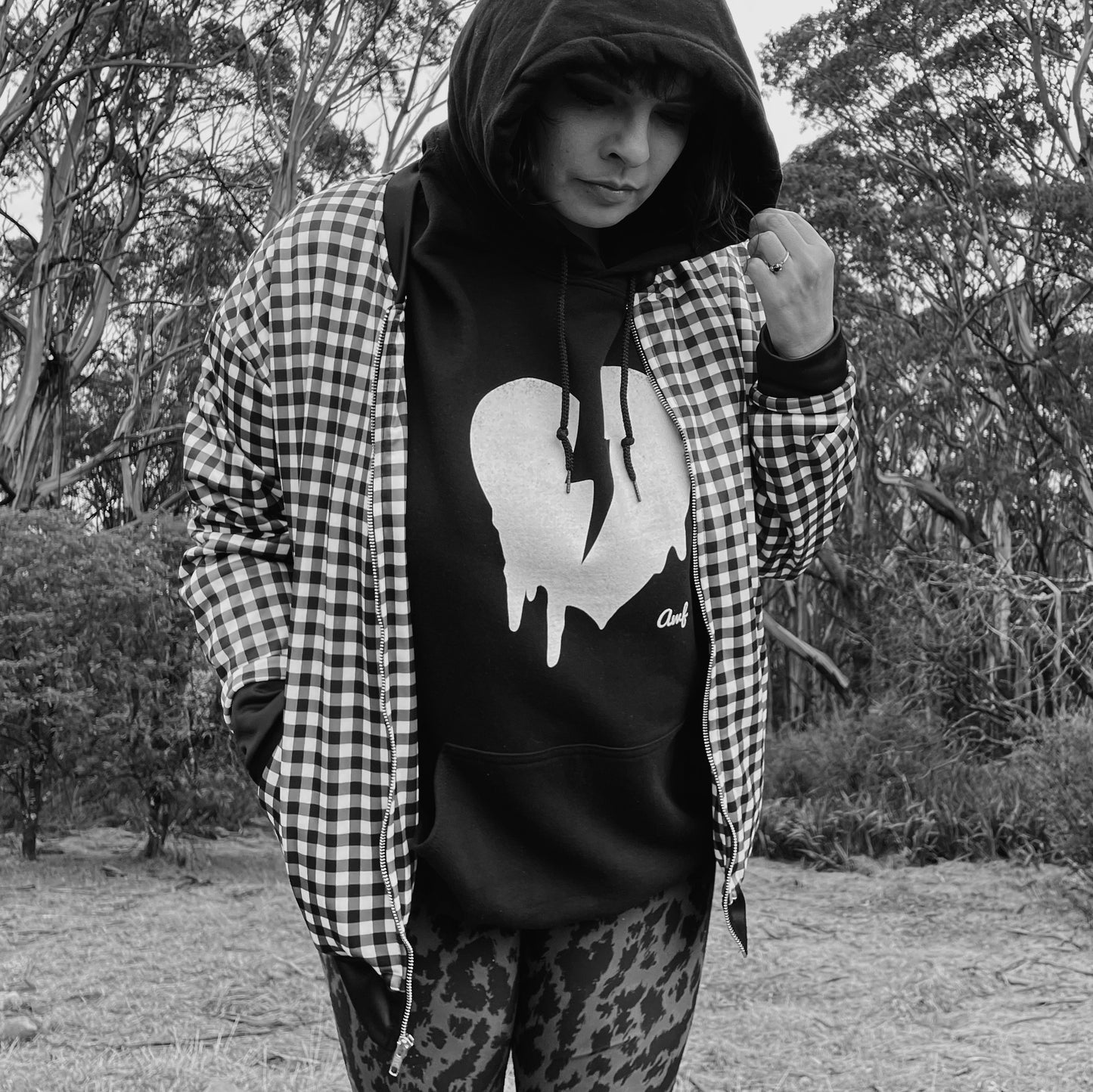DISTRRRESSED HEART CUSTOM HOODIE