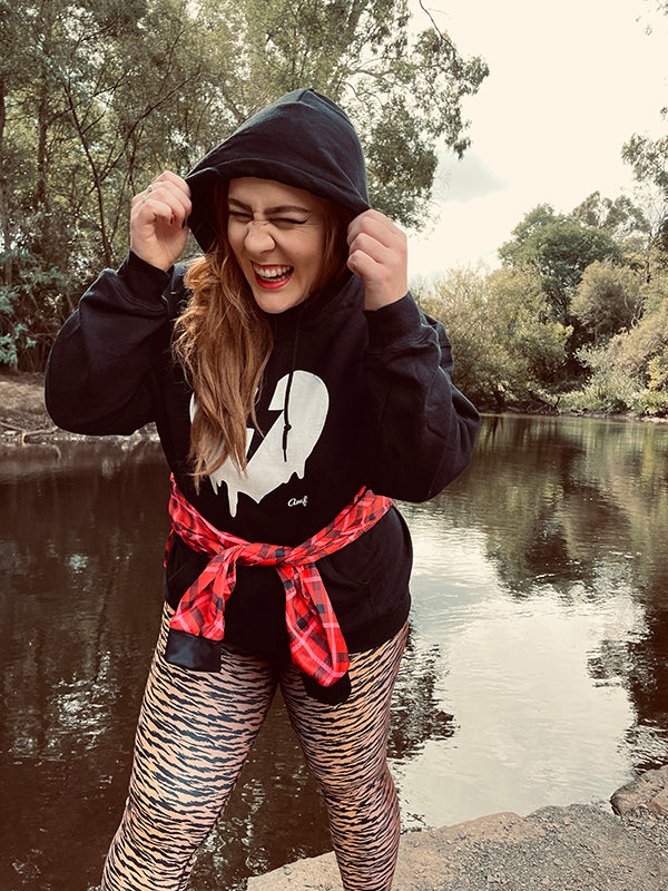 DISTRRRESSED HEART CUSTOM HOODIE