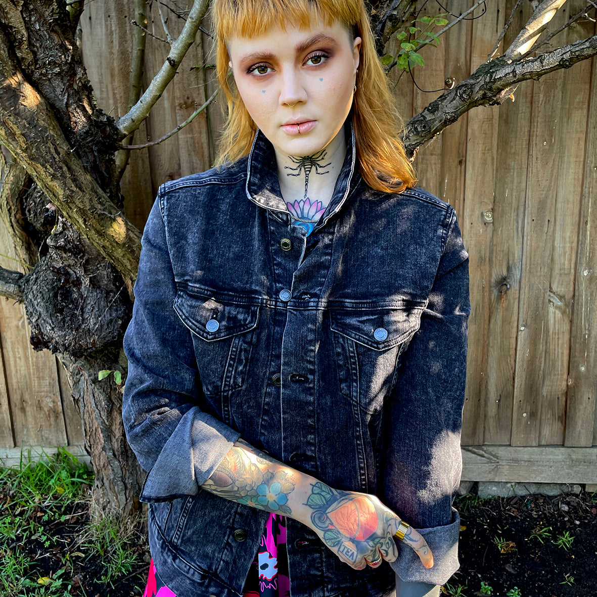 ICONIC WASHED OUT CUSTOM DENIM JACKET