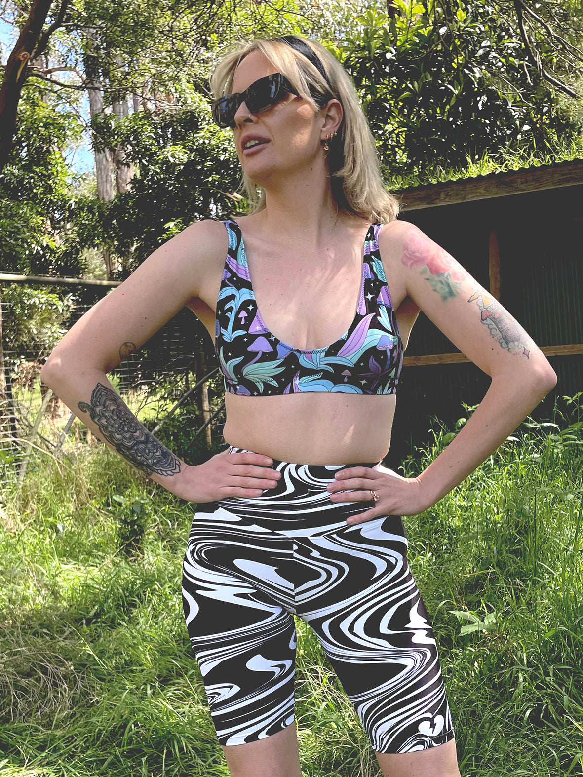 YIN YANG SWIRL CUSTOM (LONG) BIKE PANTS