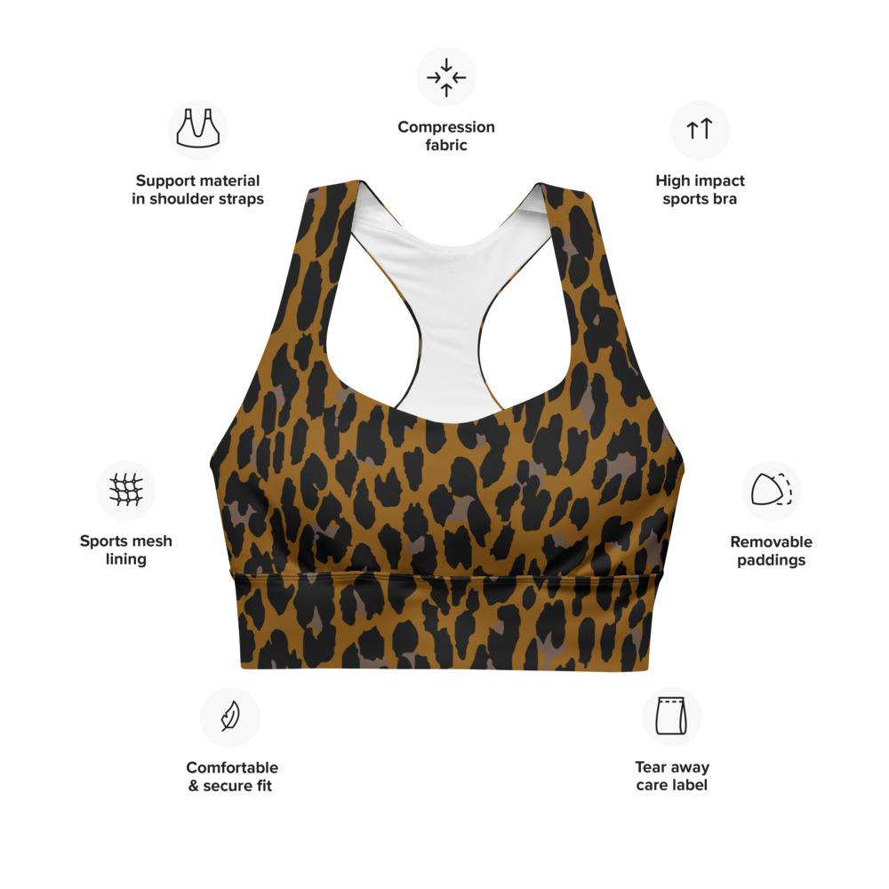 BRONZE LEOPARD CUSTOM LONGLINE ALT BRA TOP