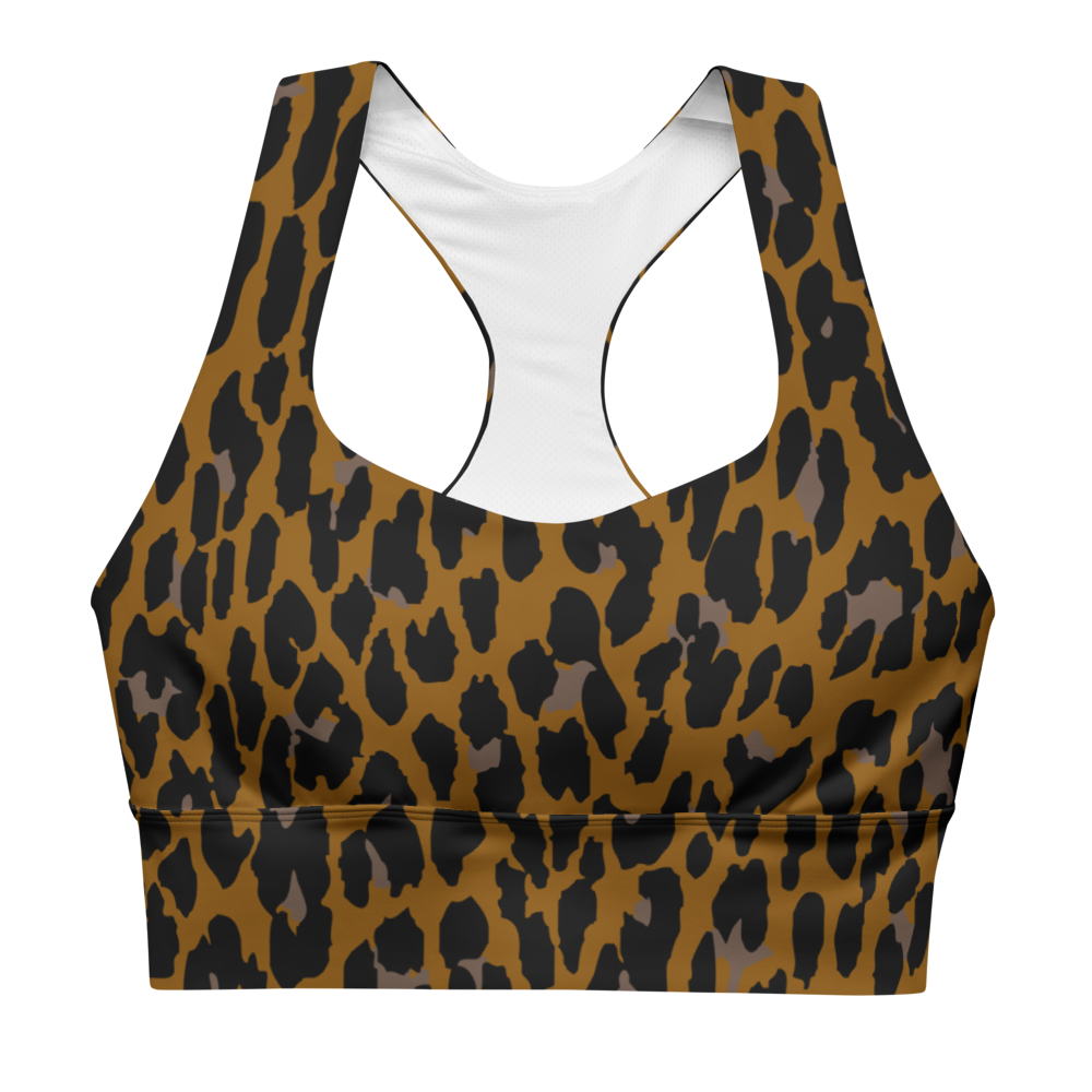 BRONZE LEOPARD CUSTOM LONGLINE ALT BRA TOP
