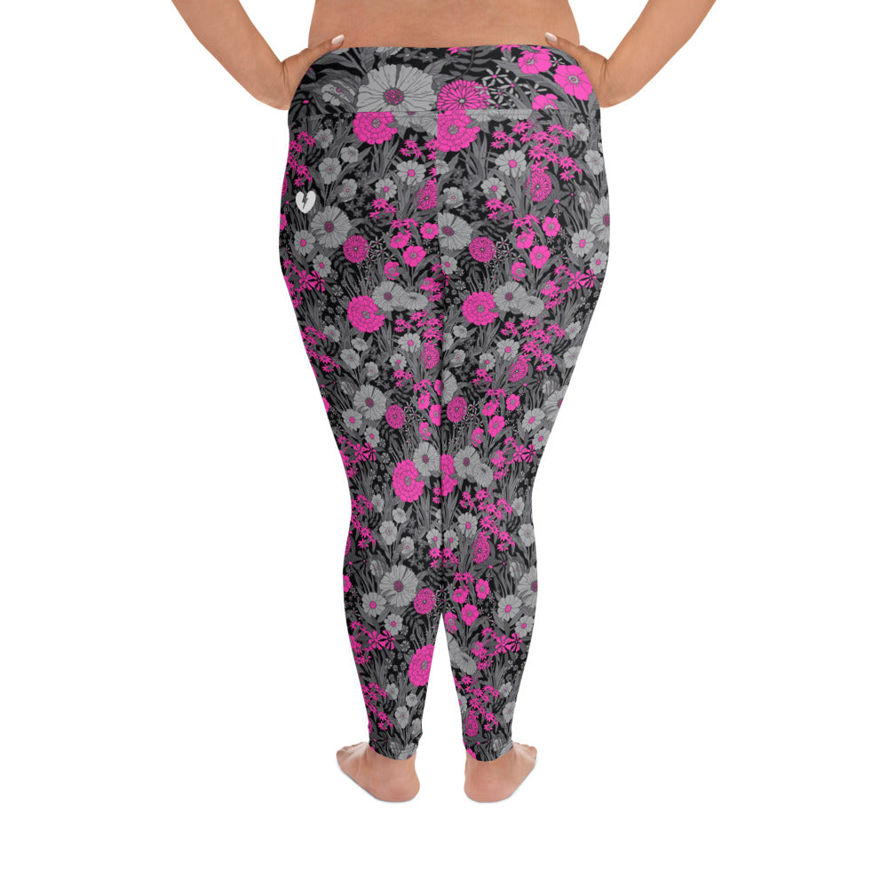 PRETTY POP VINTAGE GARDEN CUSTOM LEGGINGS+