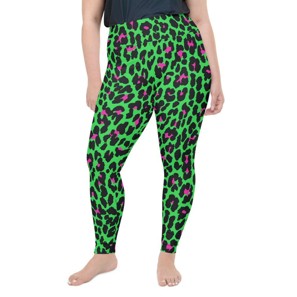 HELL-ISLAND CUSTOM LEGGINGS+ - MONSTER GREEN