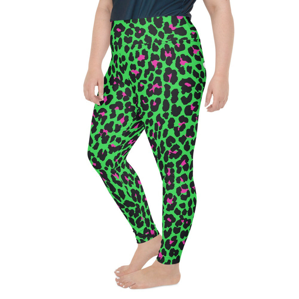 HELL-ISLAND CUSTOM LEGGINGS+ - MONSTER GREEN