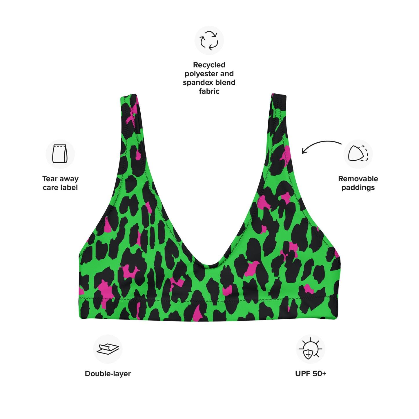 HELL-ISLAND CUSTOM ALT BRA TOP - MONSTER GREEN