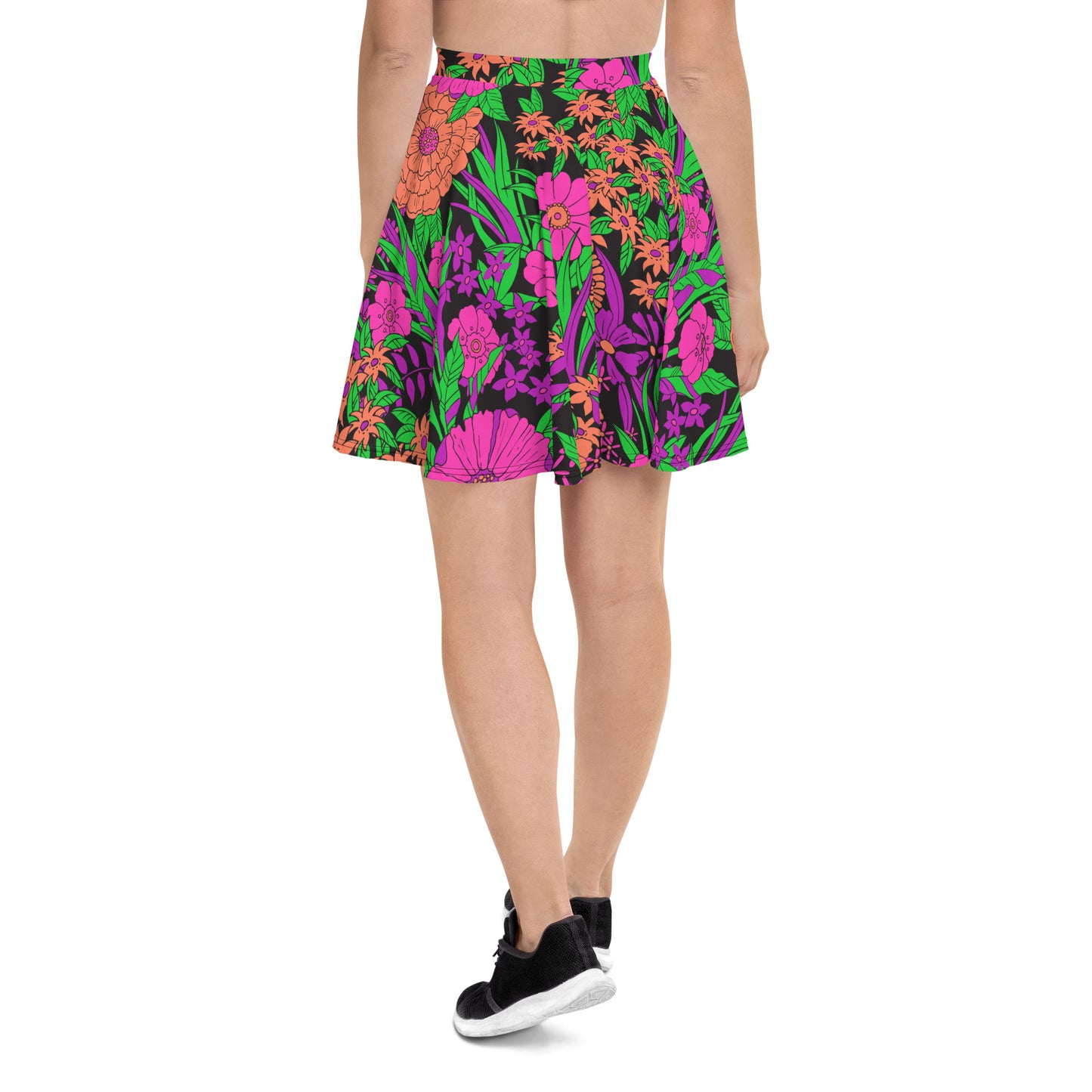 RRRETRO FLORRRAL CUSTOM SKATER SKIRT
