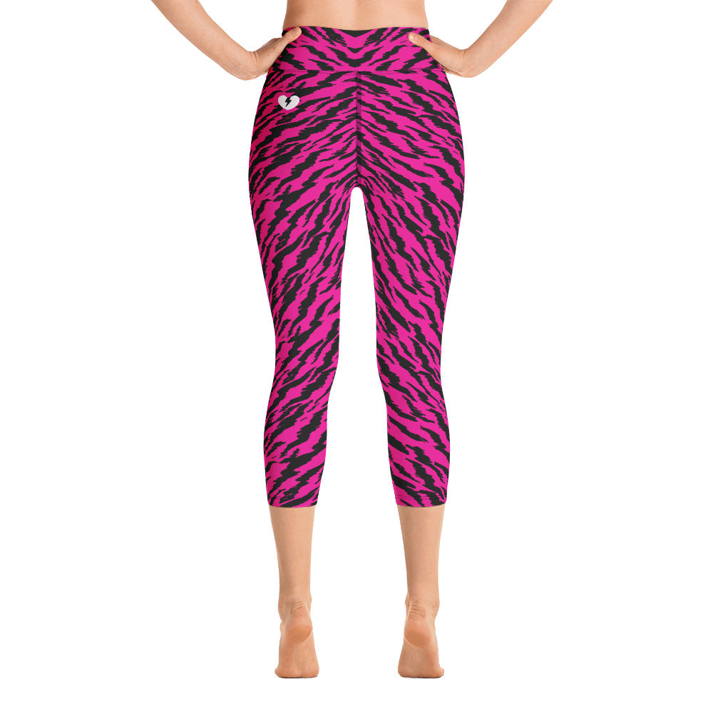 ROSA TIGER CUSTOM CAPRI LEGGINGS